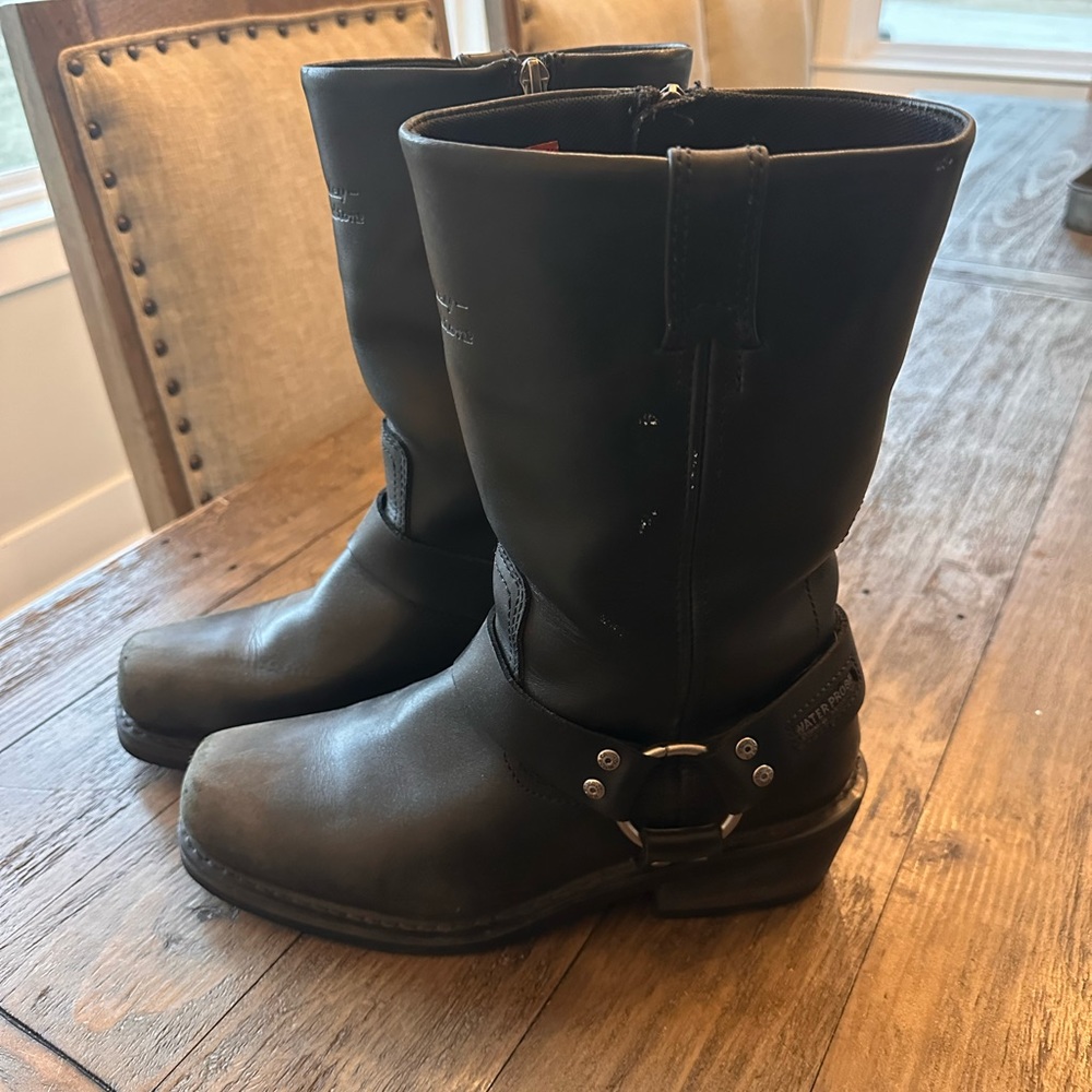Women’s Harley Davidson Motorcycle Boots - Size 9